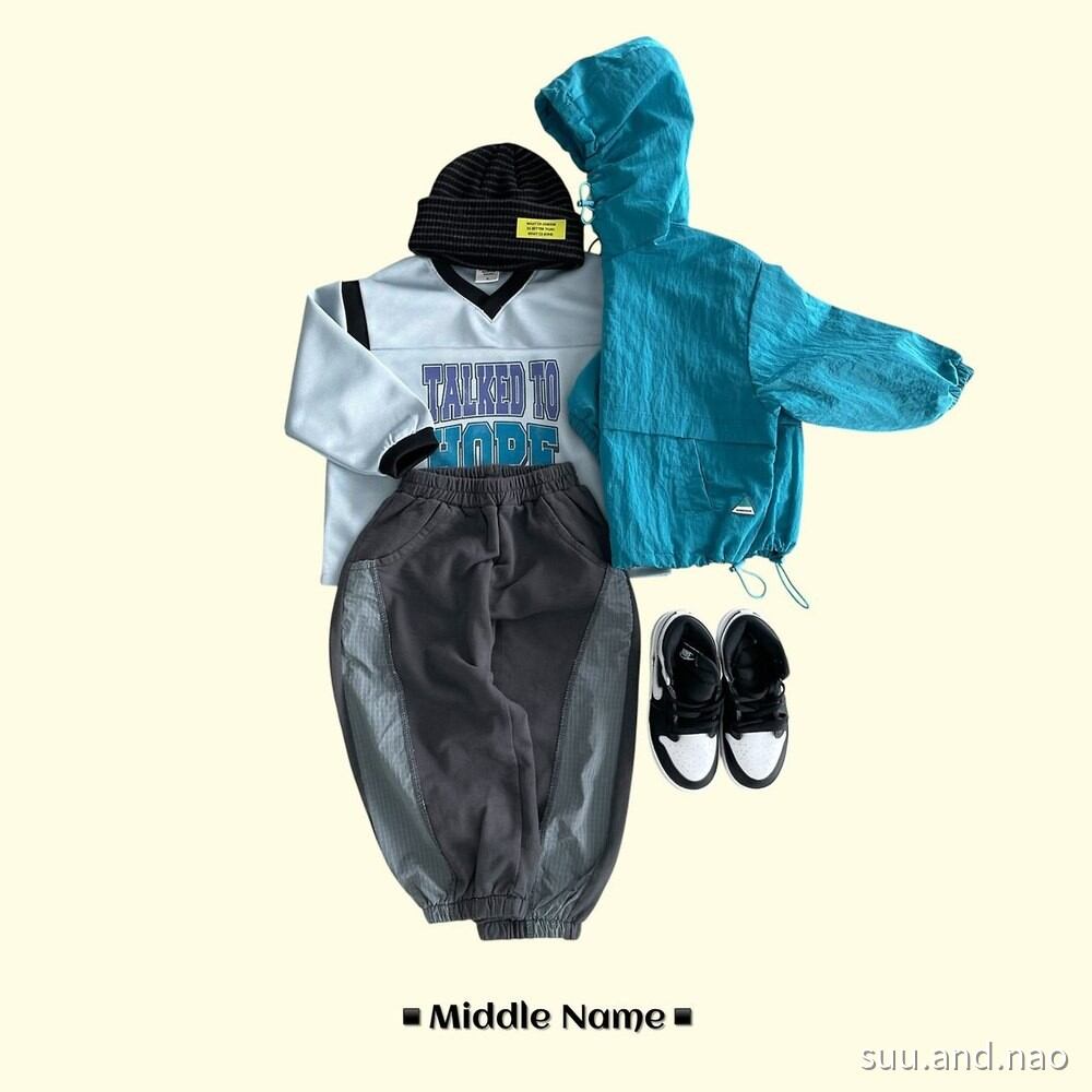 取寄:middlename リブ切替配色パンツ/Jr※送料無料