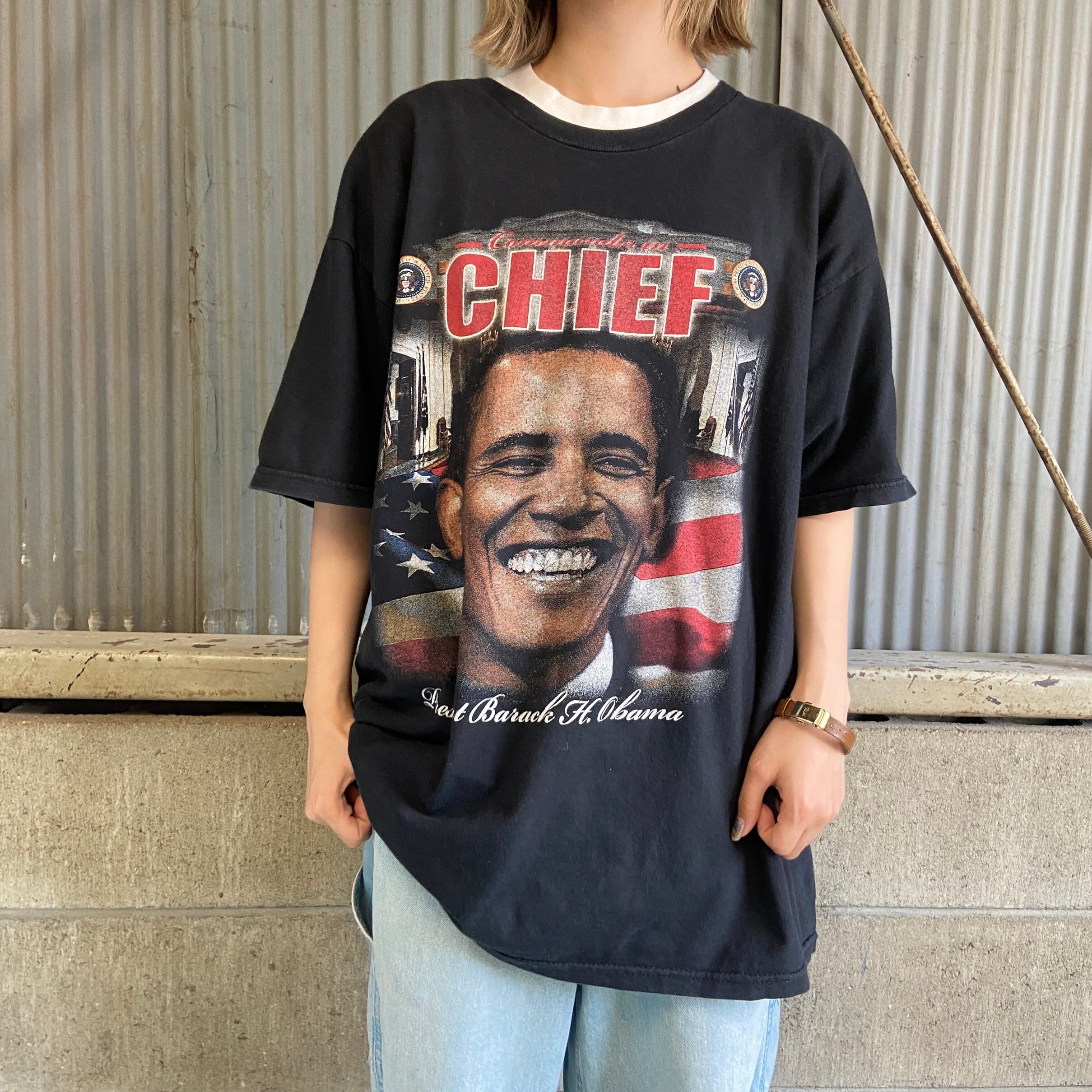 【希少】00s Obama オバマ president  大統領　tシャツ