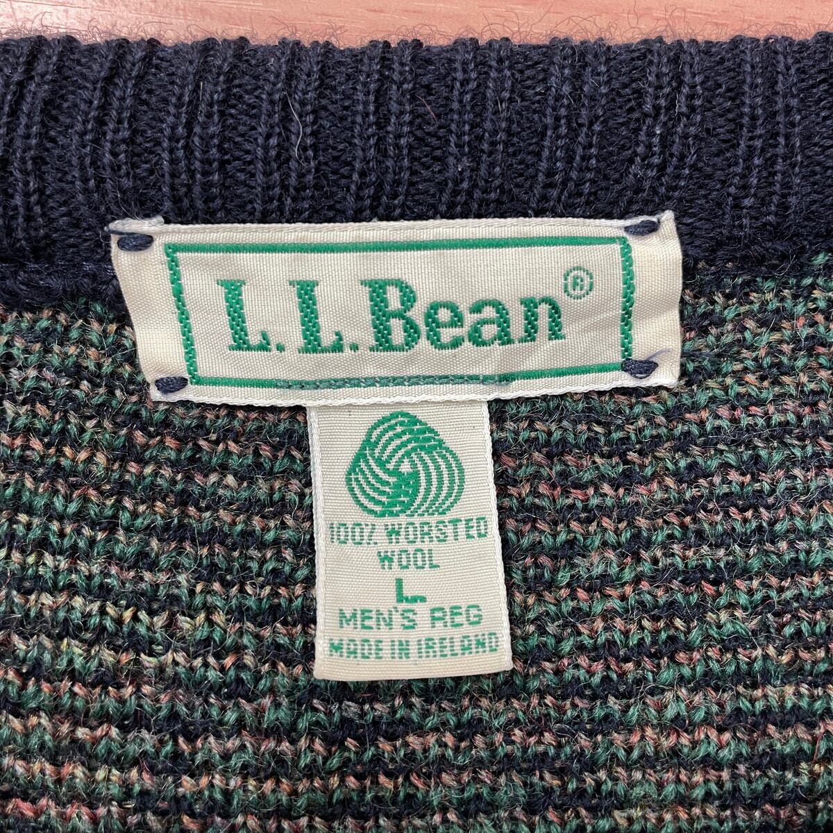 80年代 アイルランド製 L.L.Bean エルエルビーン ノルディック柄