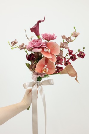 【Rental】Wine red bouquet