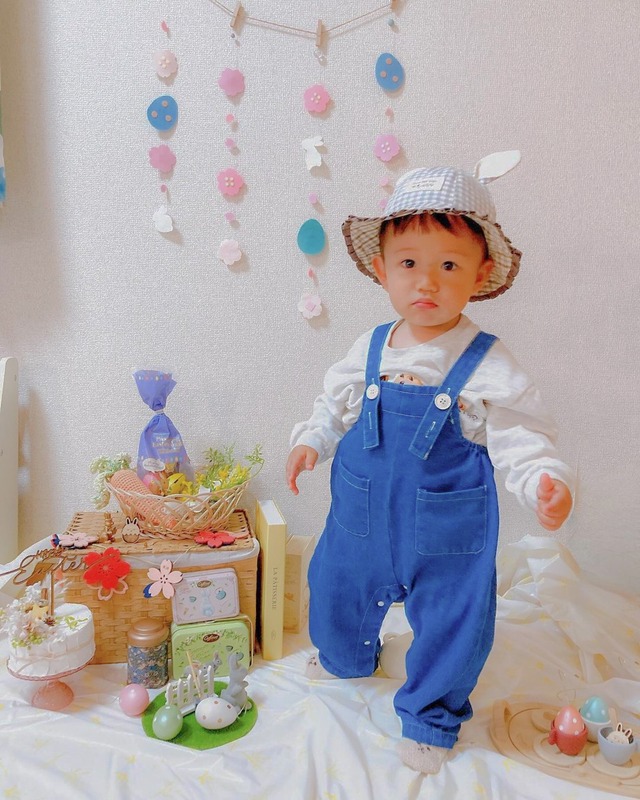 [取り寄せ]denim rabbit rompers