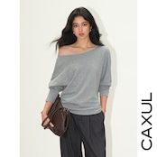 Asymmetric Neck Relaxed Sweat Top/2color