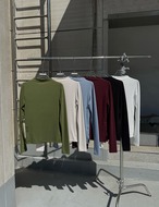 【新作5％OFF・3日間】Button Slit Tops _6colors