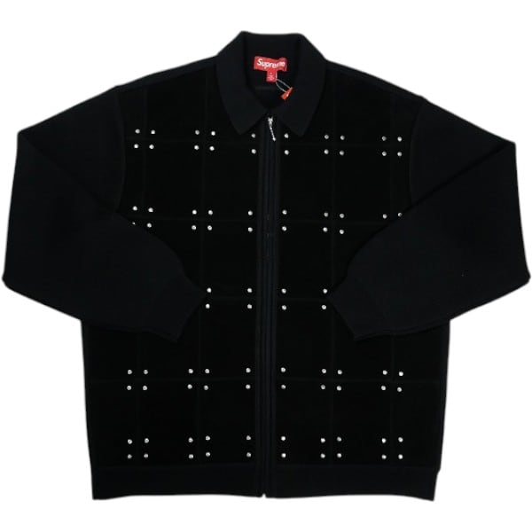 Size【L】 SUPREME シュプリーム 25FW Studded Suede Zip Up Cardigan