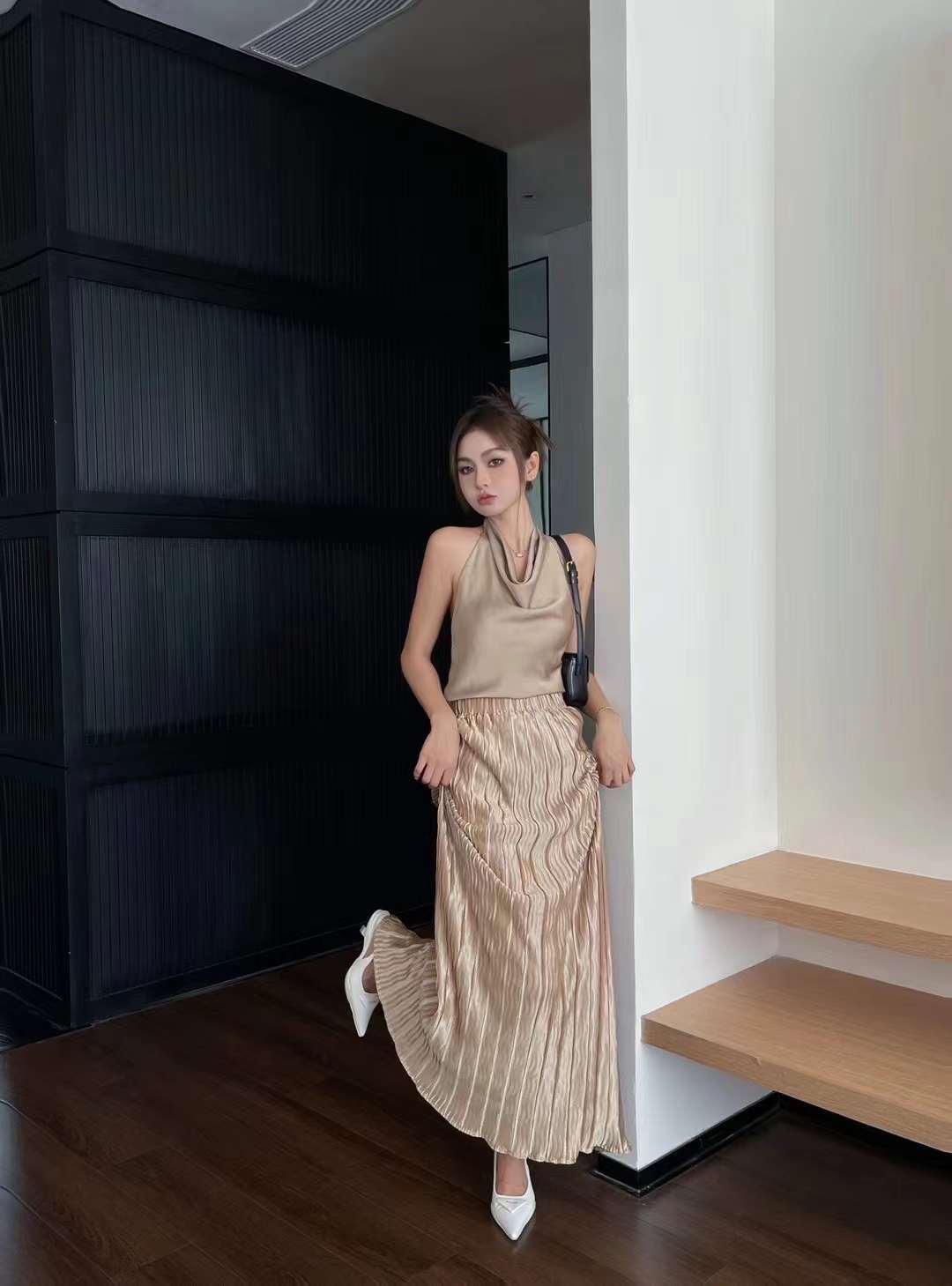 シャイニー プリーツスカート AJ1399-9916