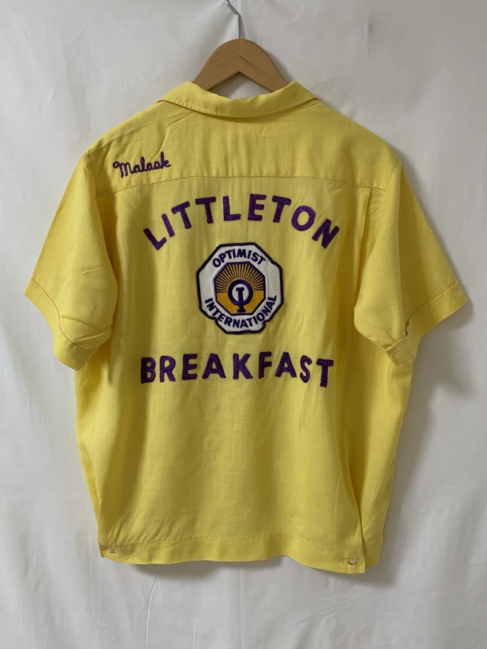 1950～60's Rayon Short Sleeve Bowling Shirt