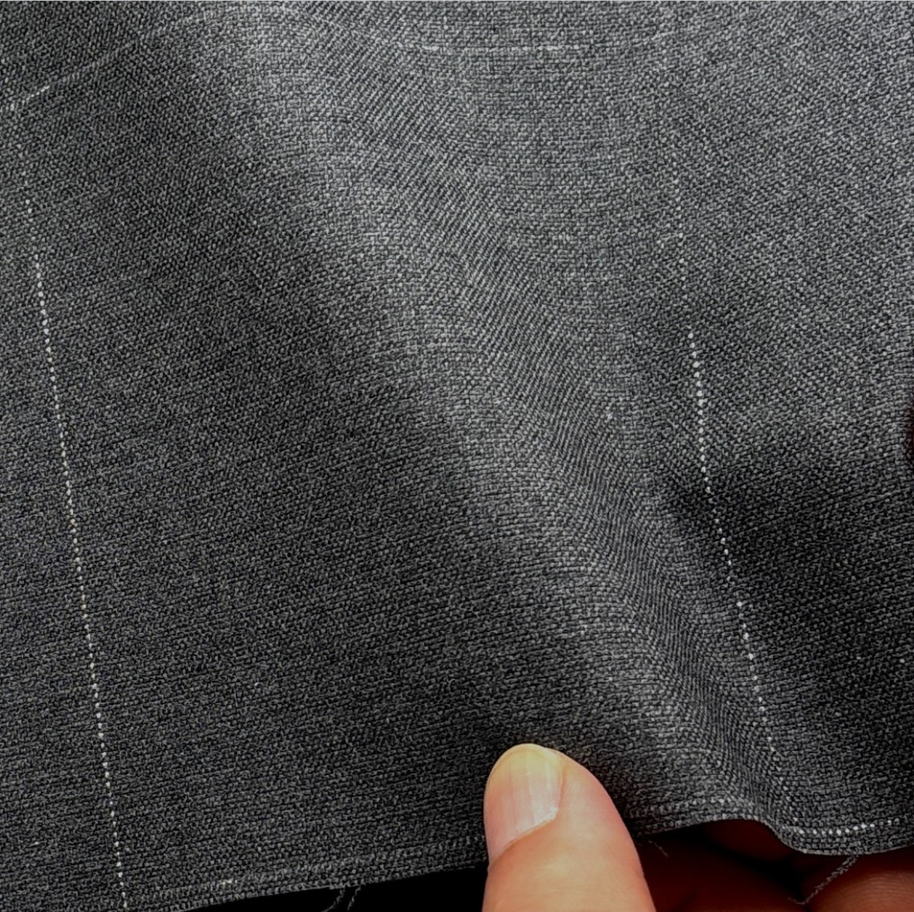 ★TB555◆2.6m◆ラスト1点!◆綿ポリエステル混ラメ入り弱ストレッチ生地◆格子◆グレー