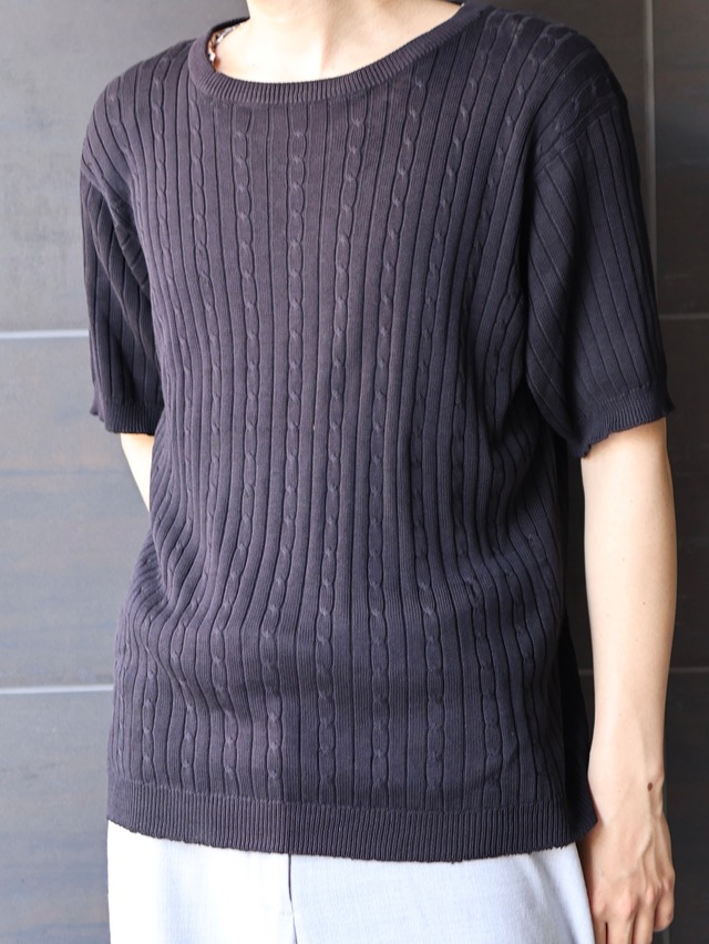 high gauge half sleeve knit