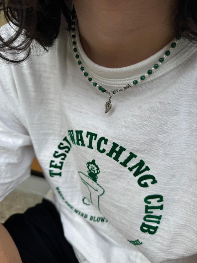 malachite pearl necklace