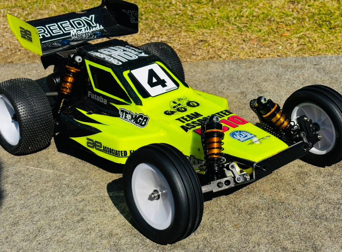 RICKSIDE DESIGN RC10クラシック用 ビッグボア 12mm ゴールド ショック