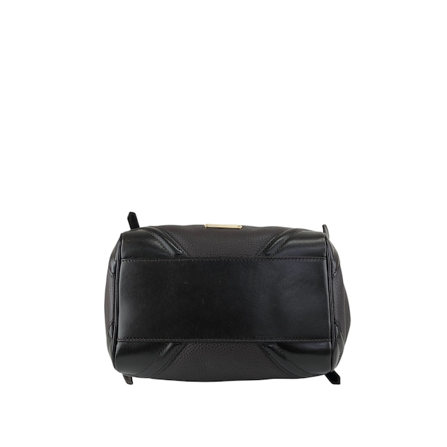 BURBERRY バーバリー ショルダーバッグ ダークブラウン ロゴ レザー ホーボーバッグ vintage ヴィンテージ オールド czmhjj