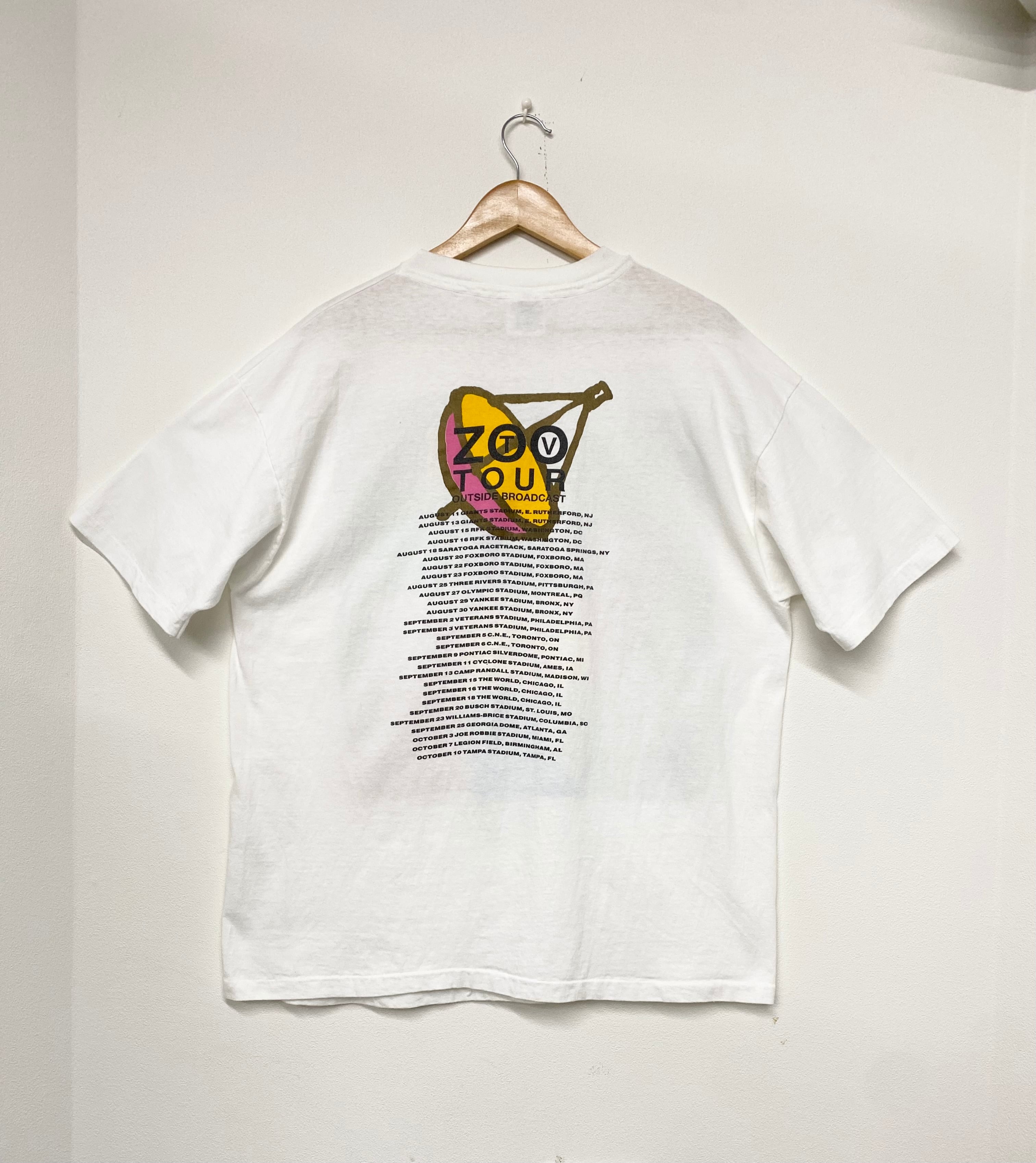 【値下不可】セカオワ深瀬着用 U2 91 ZooTV Tour Tシャツ XL セカオワ深瀬着用 ビンテージ U2 91 Zoo TV Tour Tシャツ XL 【公式通販】