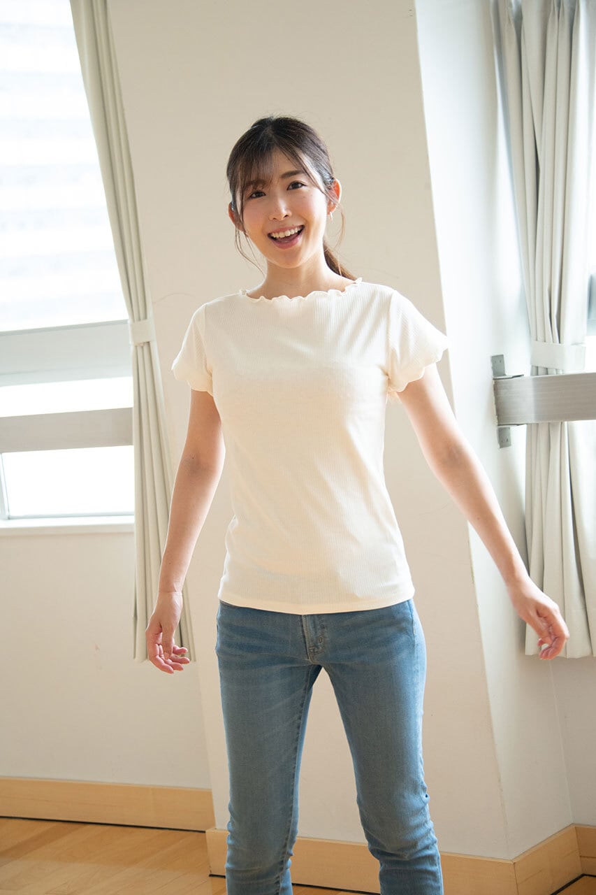 リブボートネックメロー仕立カットソー