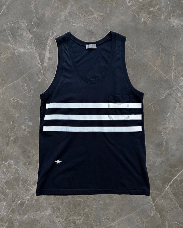 "Dior homme 06SS" border paint tank top