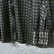 70's〜 nylon satin pattern shirt