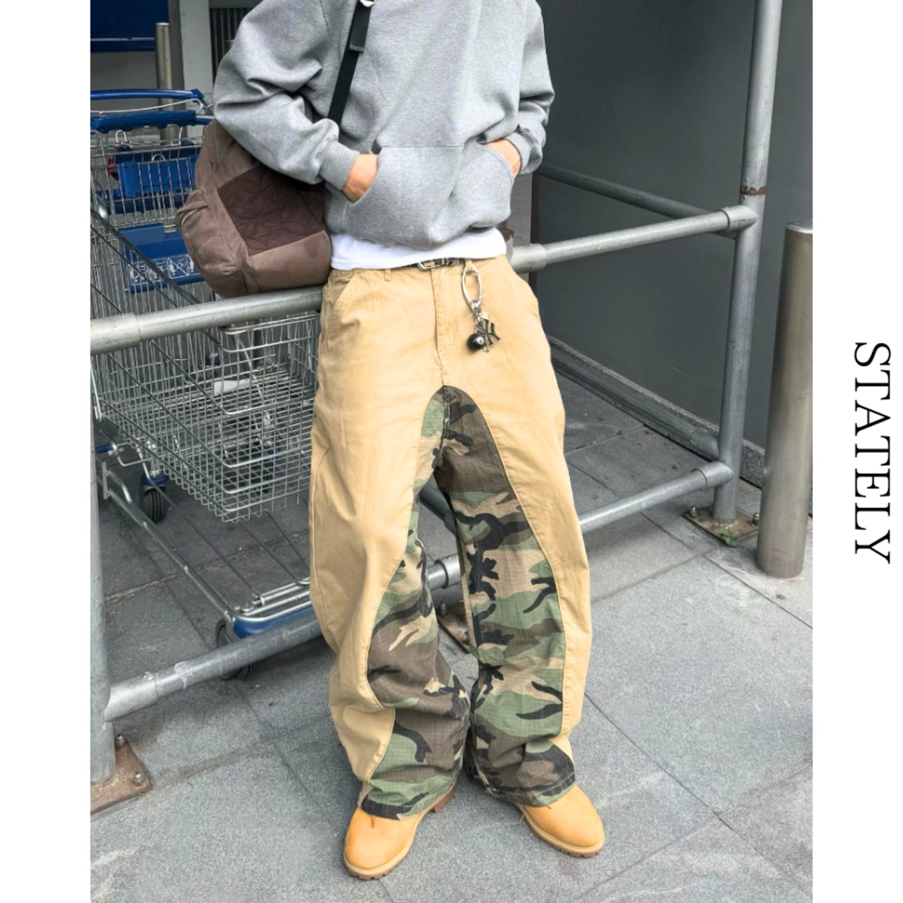 Camo Fusion ワイドデニムパンツ_B211・画像2