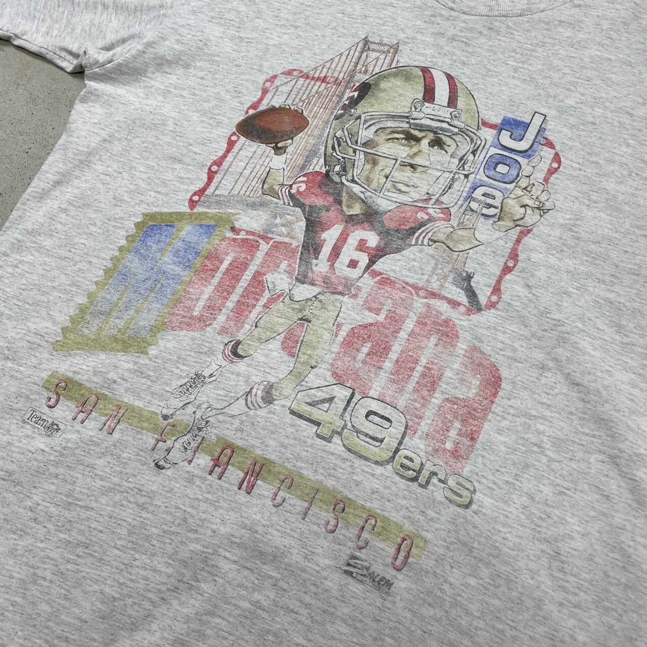 90年代 USA製 MFL SANFRANCISCO 49ers ジョー・モンタナ プリントT 
