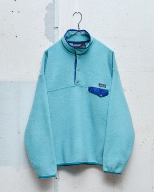 “Patagonia” synchilla snap-t pullover / no snow tag / SIZE : XL / Made In PORTUGAL / LIGHT GREEN