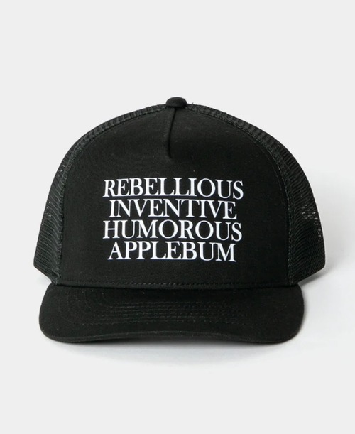 【APPLEBUM】アップルバム “PHILOSOPHY” MESH CAP (BLACK) スナップバックキャップ
