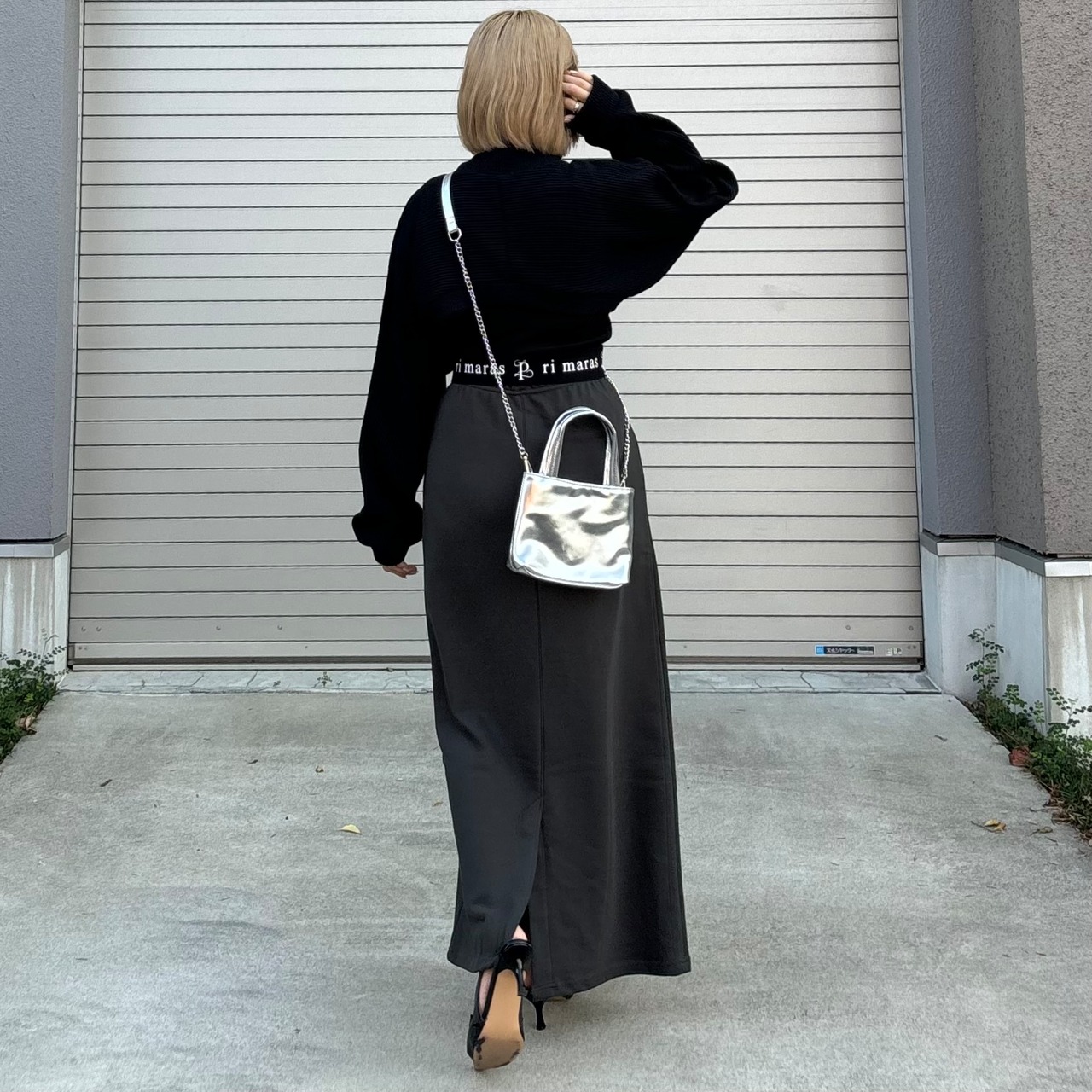 zipup fleece layer tops／black