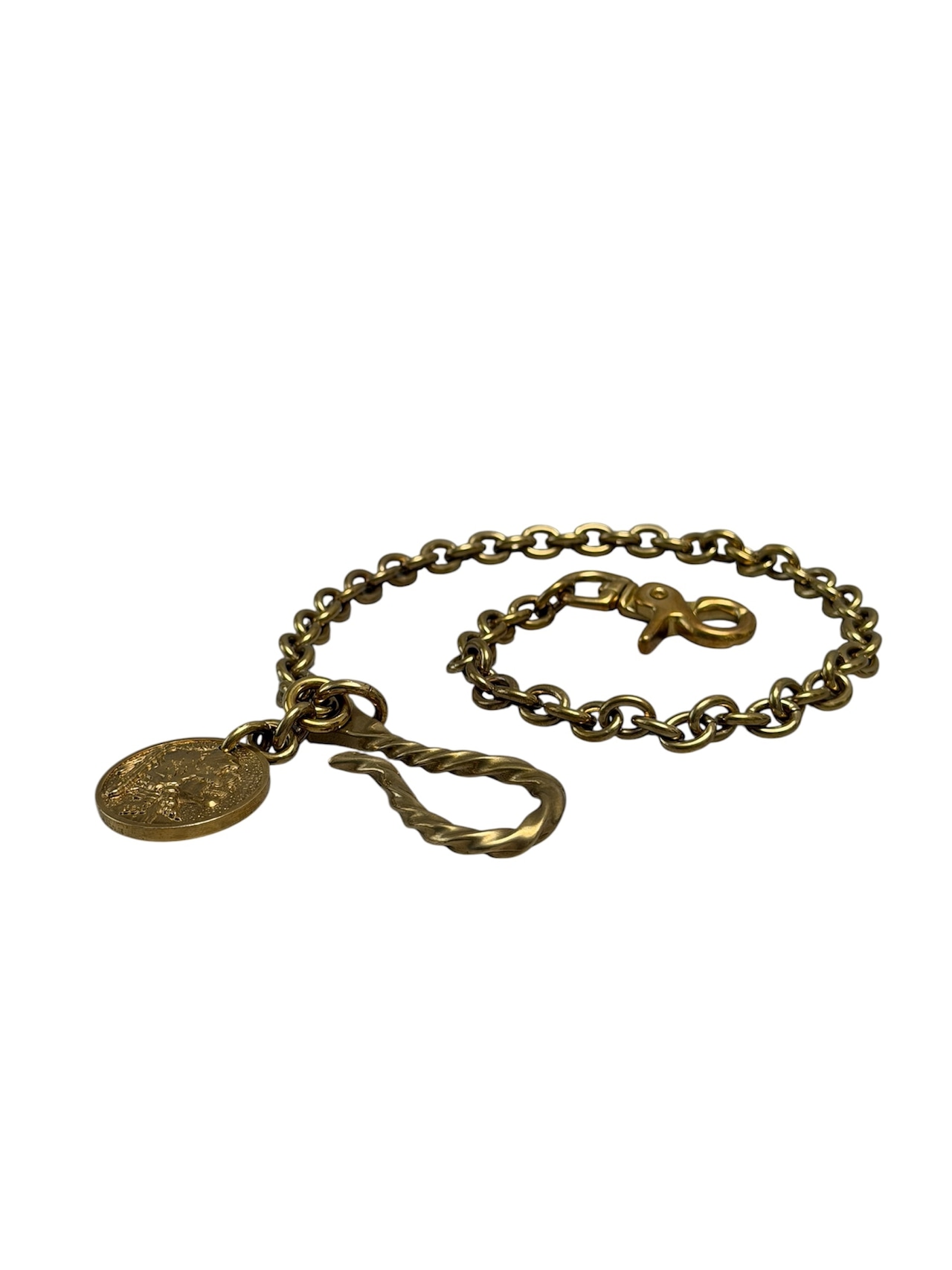 Buffalo Coin Brass Wallet Chain