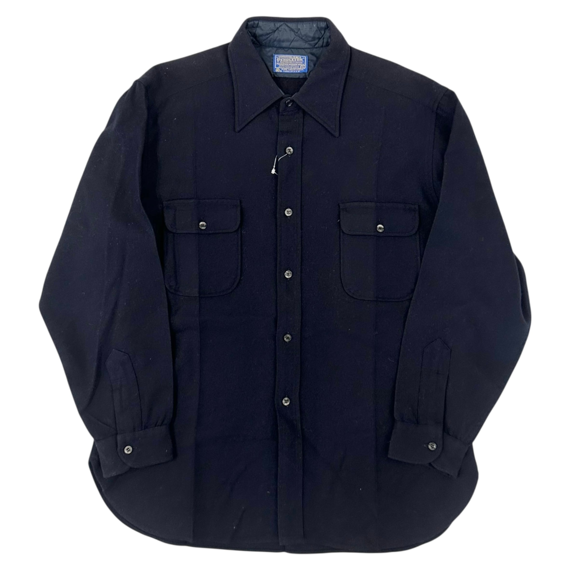 70's PENDLETON WOOL SHIRTS NAVY | BerBerJin Yuhodo