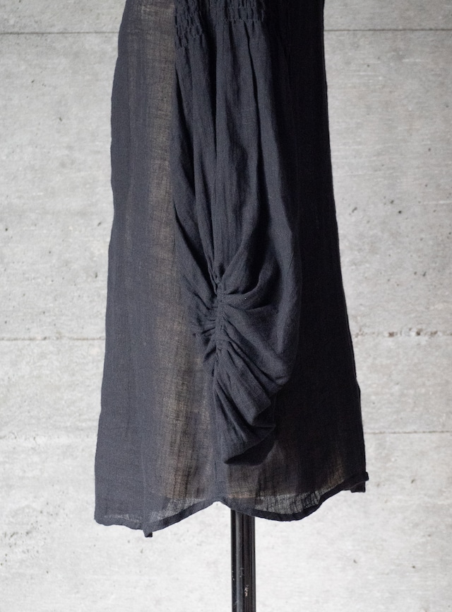 "LUXXM" used Linen V-slit neck pullover