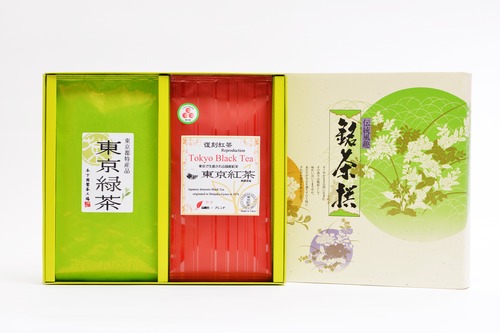 高級煎茶（東京緑茶）・東京紅茶ギフトセットA