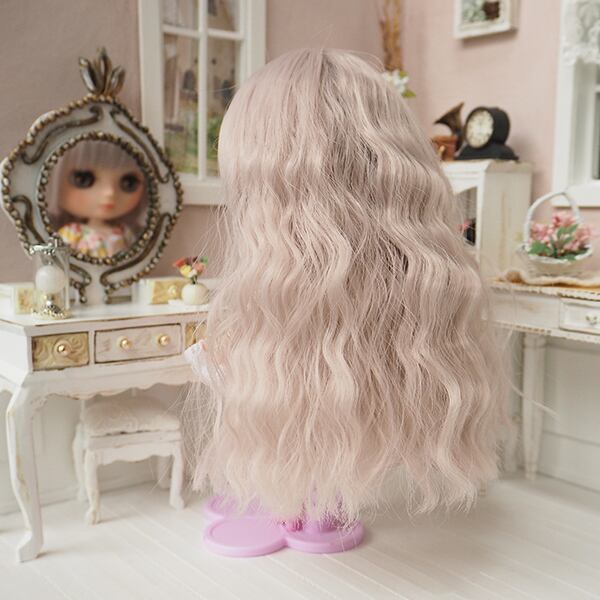 ミディブライス ウィッグ 姫バングソバージュ ローズシルバー 7.5インチ/ドール Blythe | Bonbon rouge Doll wig  shop powered by BASE