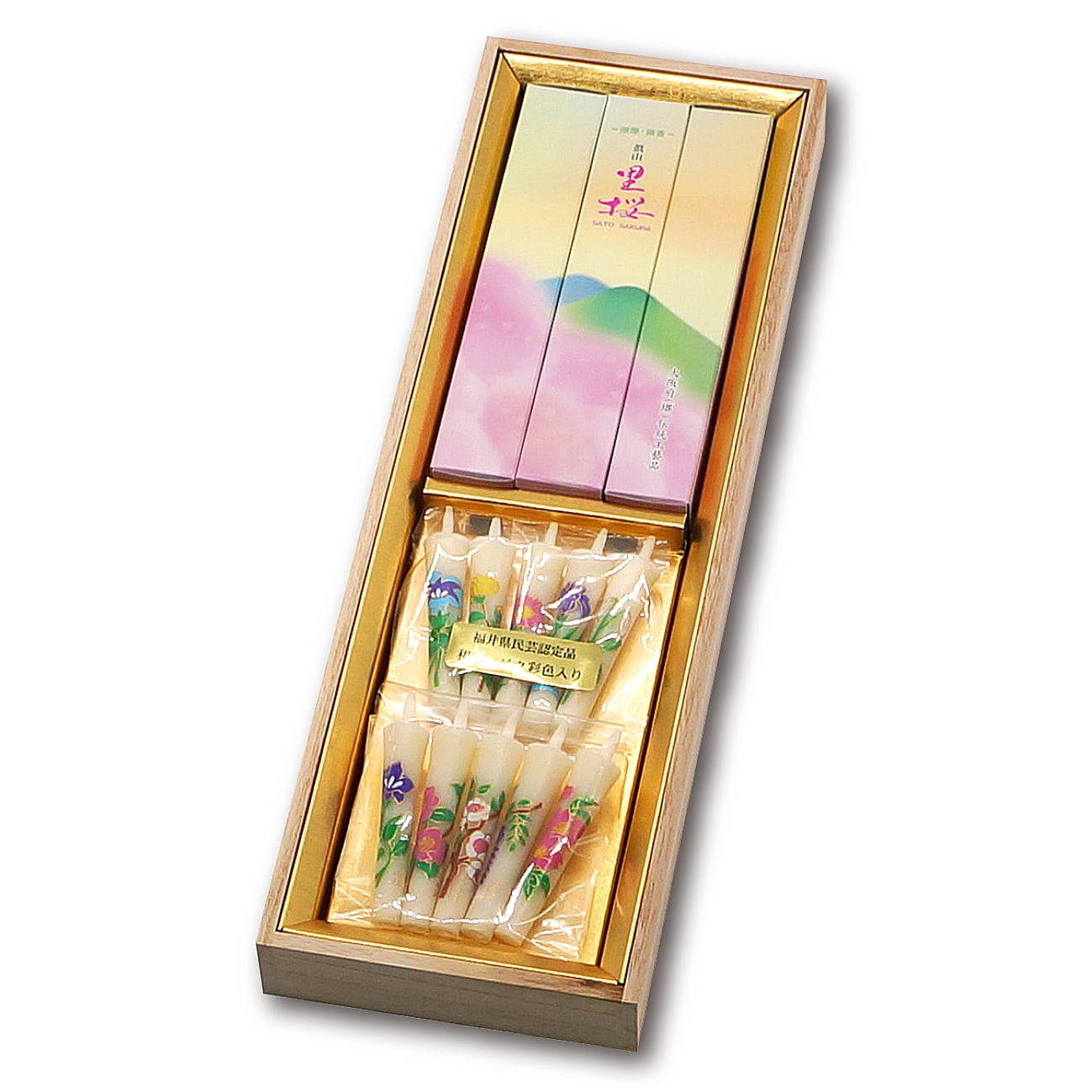 里桜 （さとざくら） 3箱 絵ローソク （10本）セット | あさん堂