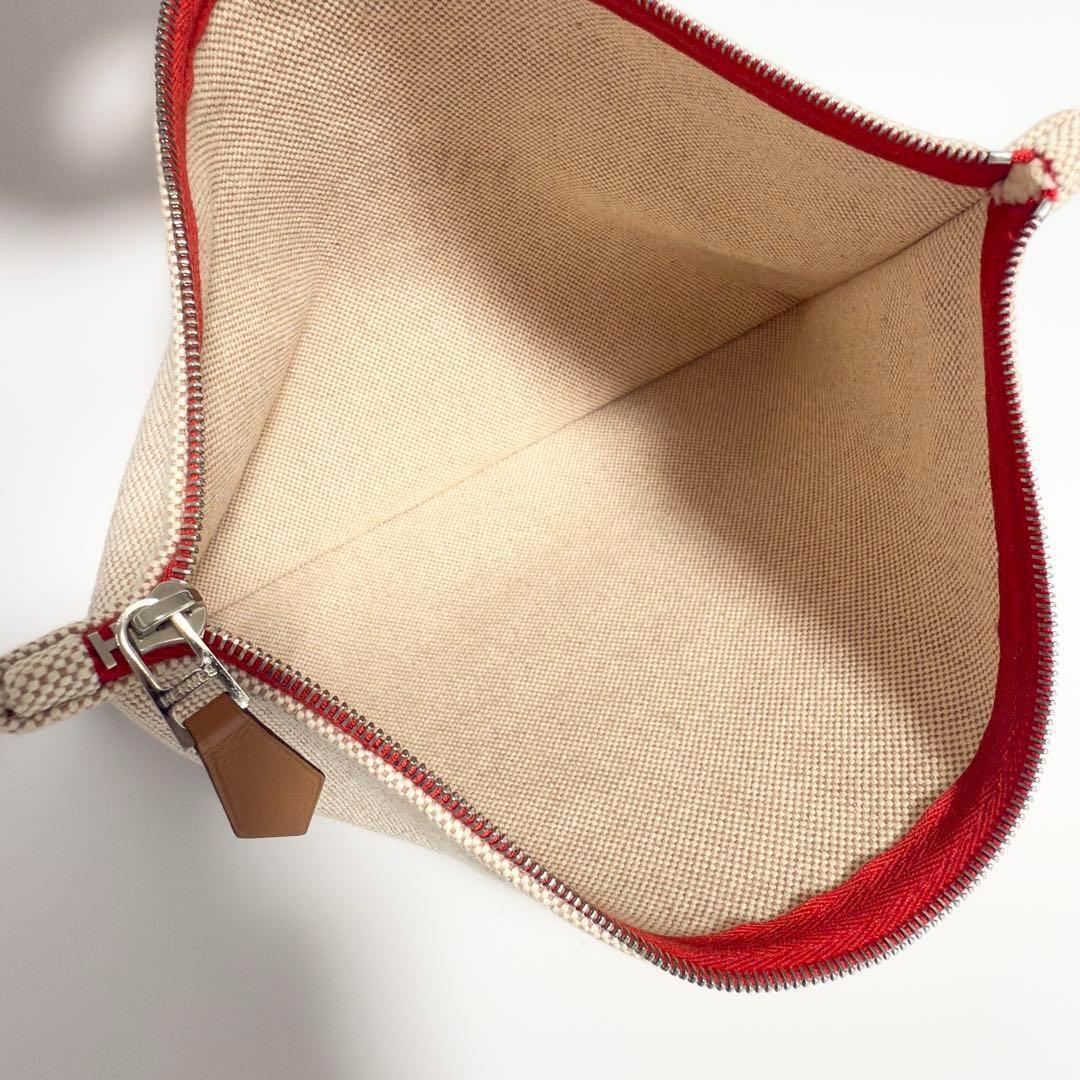 GW03 エルメス 美品 ニューヨッティングPM フラットポーチ タグ有り HERMES（エルメス） 【HERMES】エルメス ニューヨッティングPM ポーチ