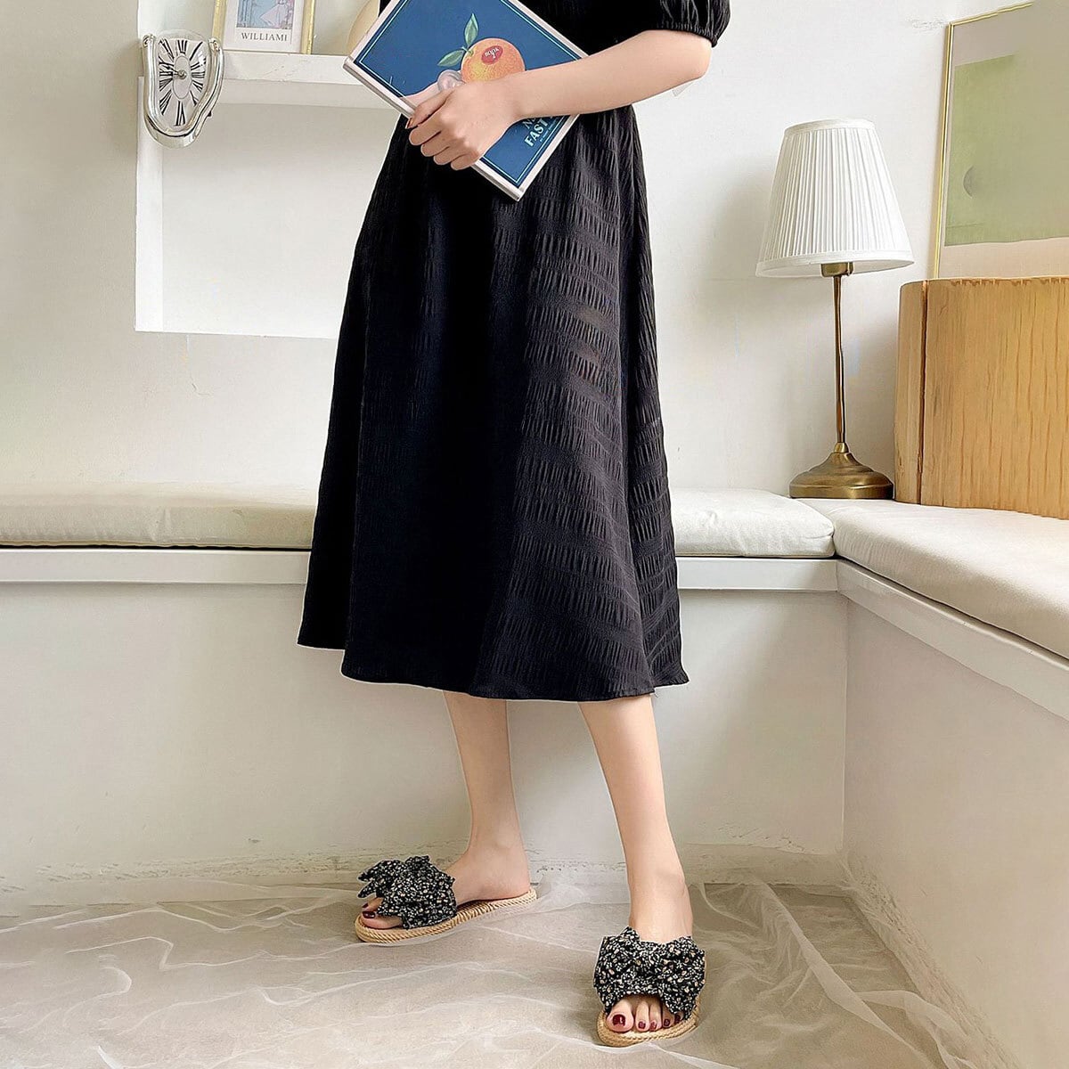 ビーチサンダル リボン ぺたんこ レディース 夏 小花柄 サンダル きれいめ 大人 かわいい おしゃれ リゾート ビーチ プール レジャー 軽量 歩きやすい 疲れにくい 大人可愛い 大人女子