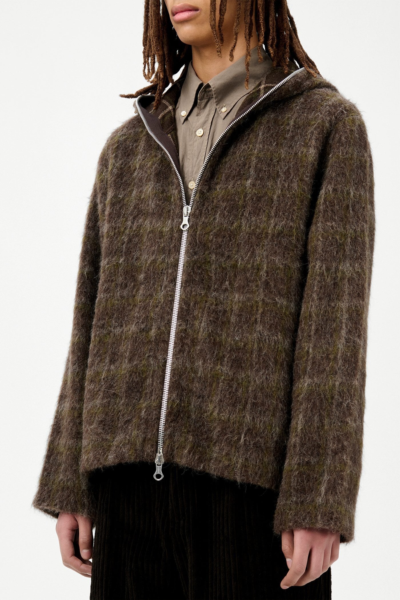 ◎OUR LEGACY ウールミックス フルジップ フーデッドパーカ FULL ZIP