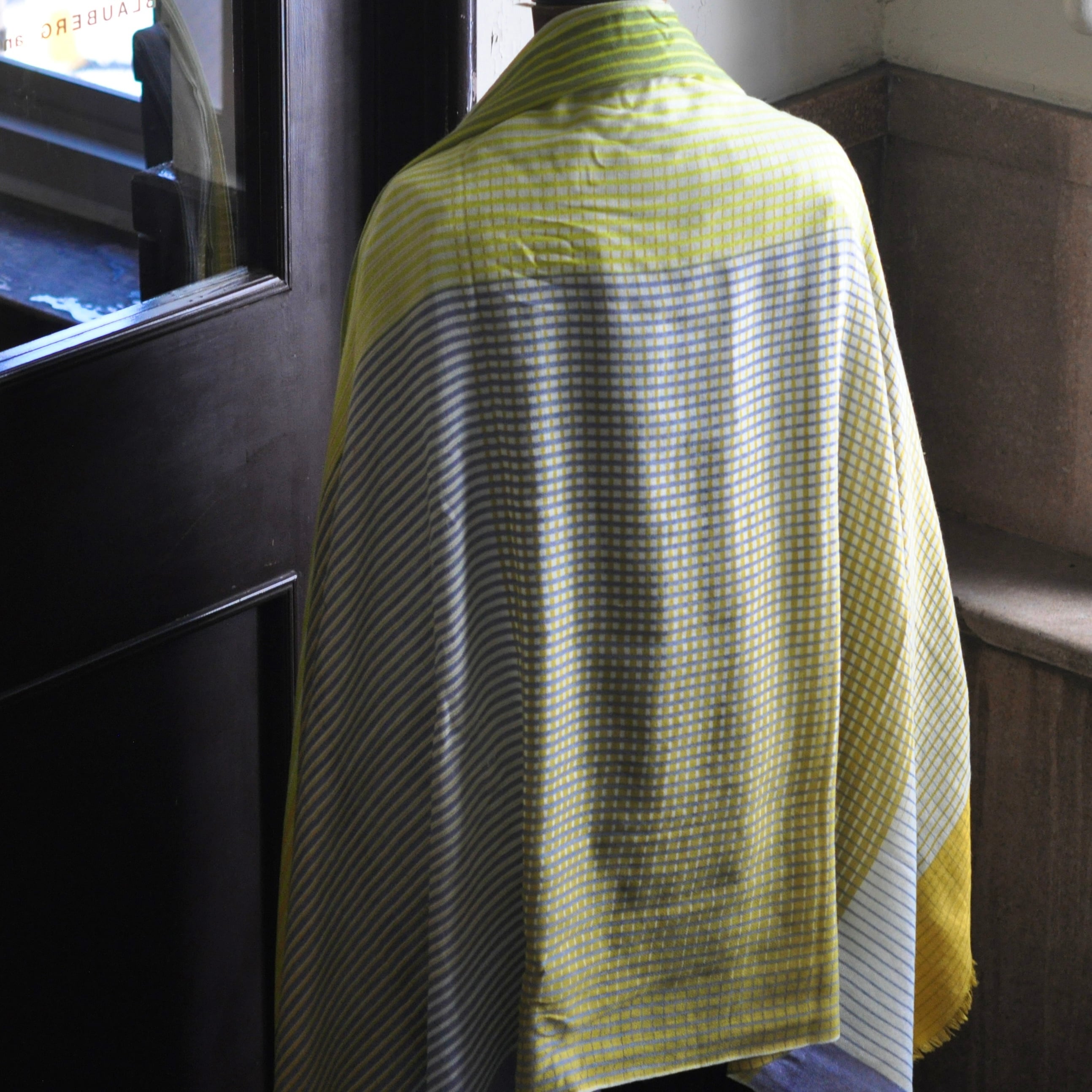 MAPOESIE wool × silk scarves (Lime)