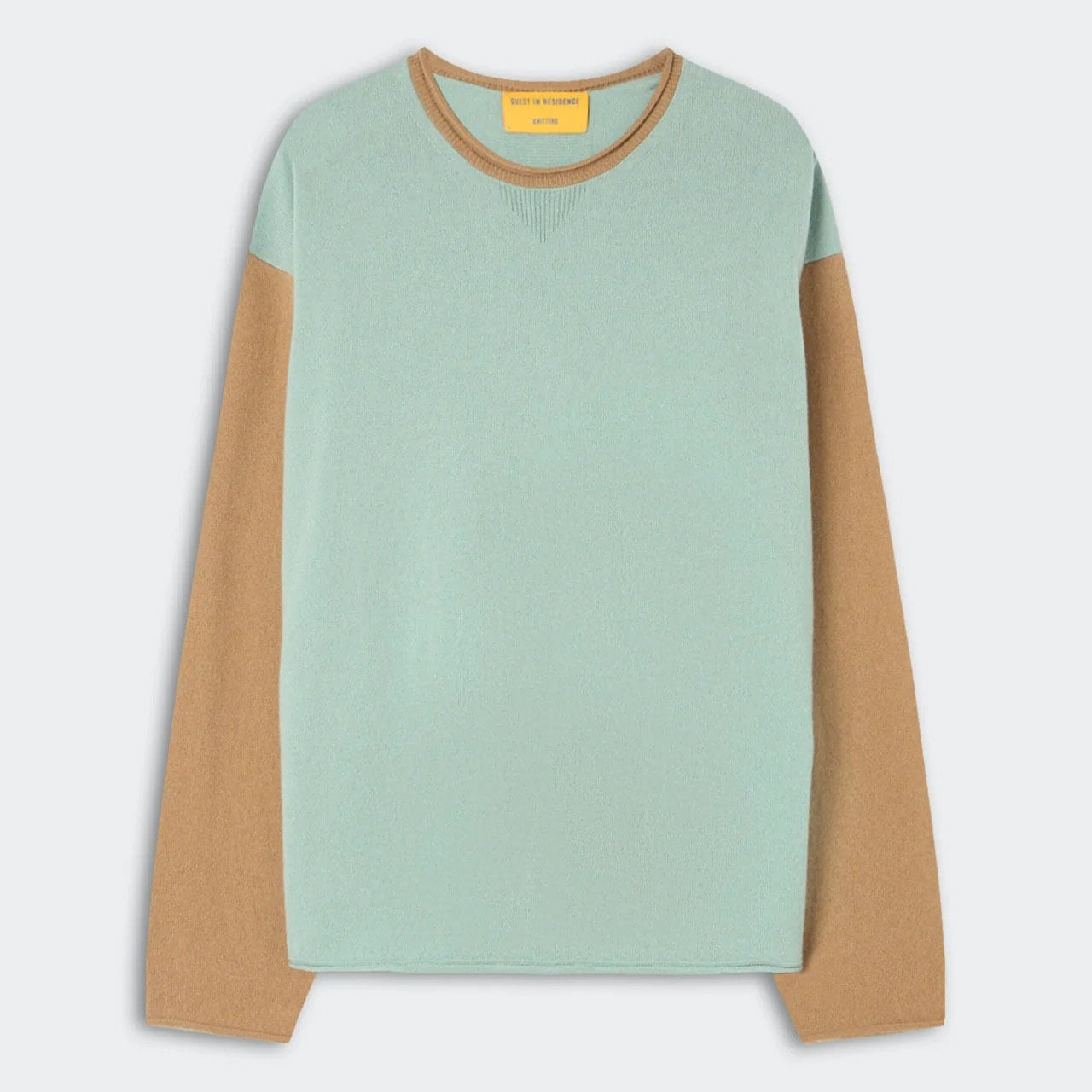 Guest In Residence Baseball Oversized Crew SAGE BRUSH/CAMEL