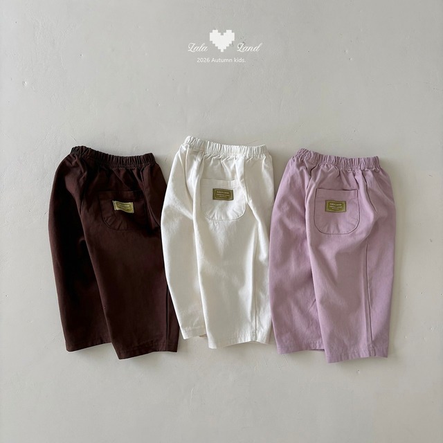 【予約/おまとめ割】LALALAND / basic cotton pants