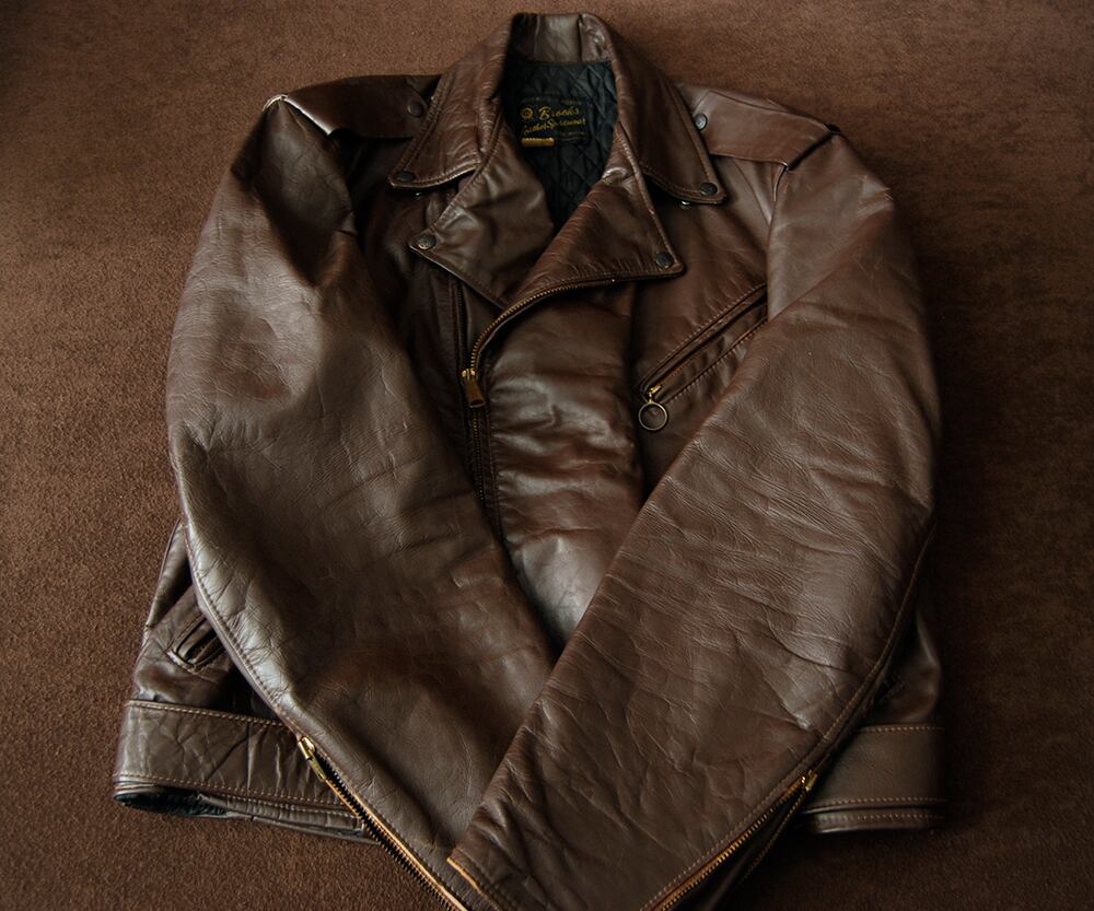 70s/BROOKS/茶/ヴィンテージ/ライダース/XL/ビッグサイズ 70s/BROOKS/茶/ヴィンテージ/ライダース/XL/ビッグサイズ