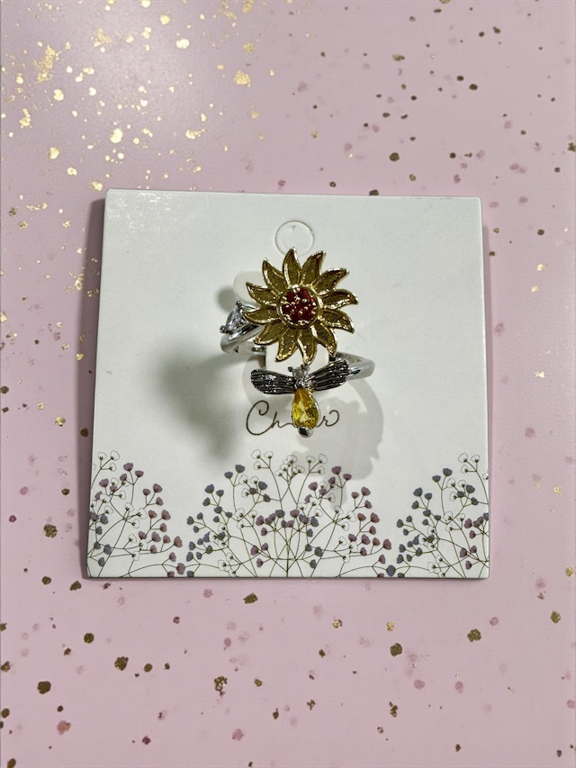 Golden Bee Bloom Ring ― 豊穣と目覚めを運ぶ、祝福のスピナーリング ―