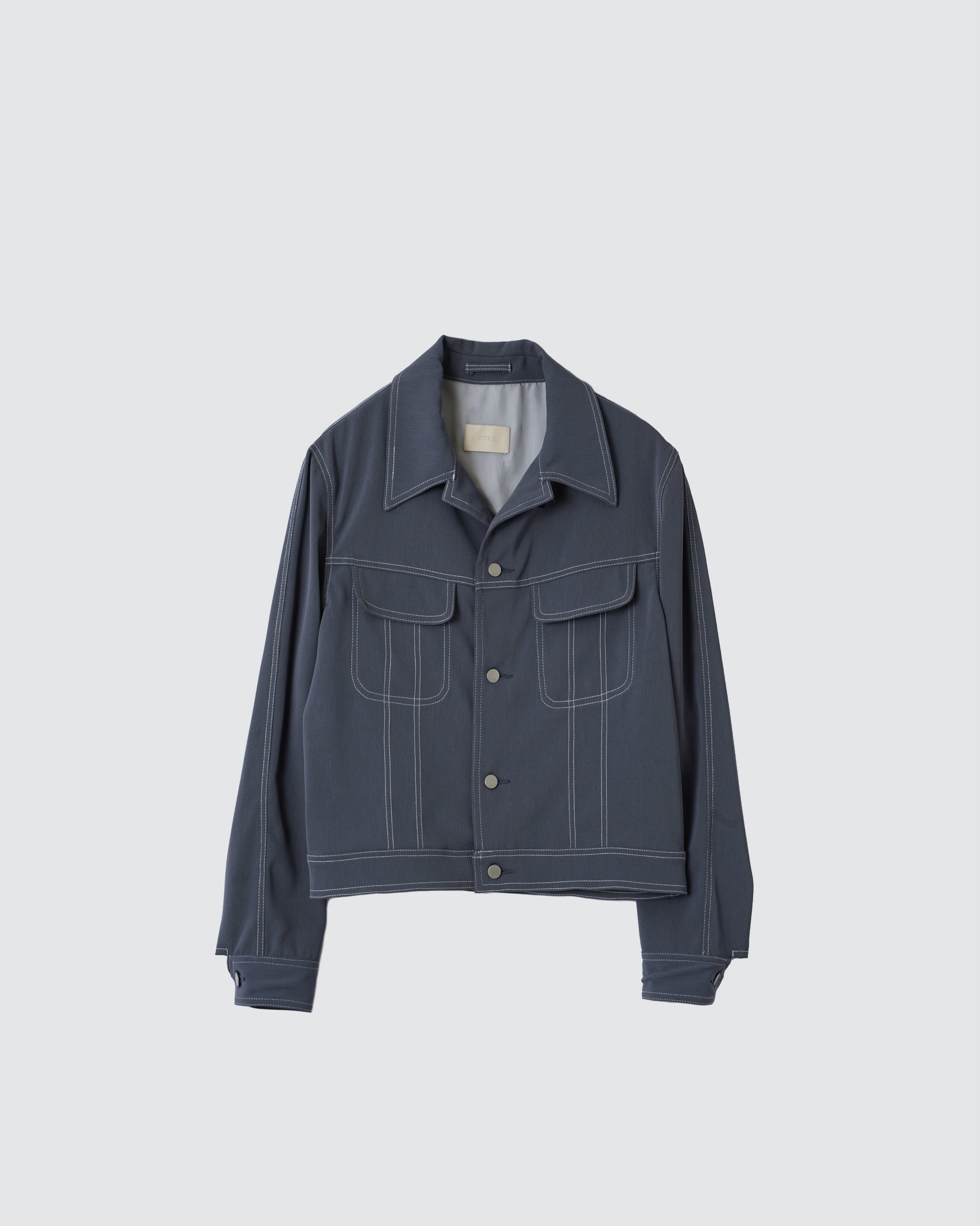 YOKE 21SS Loose 不満 Coverall Jacket ブルー