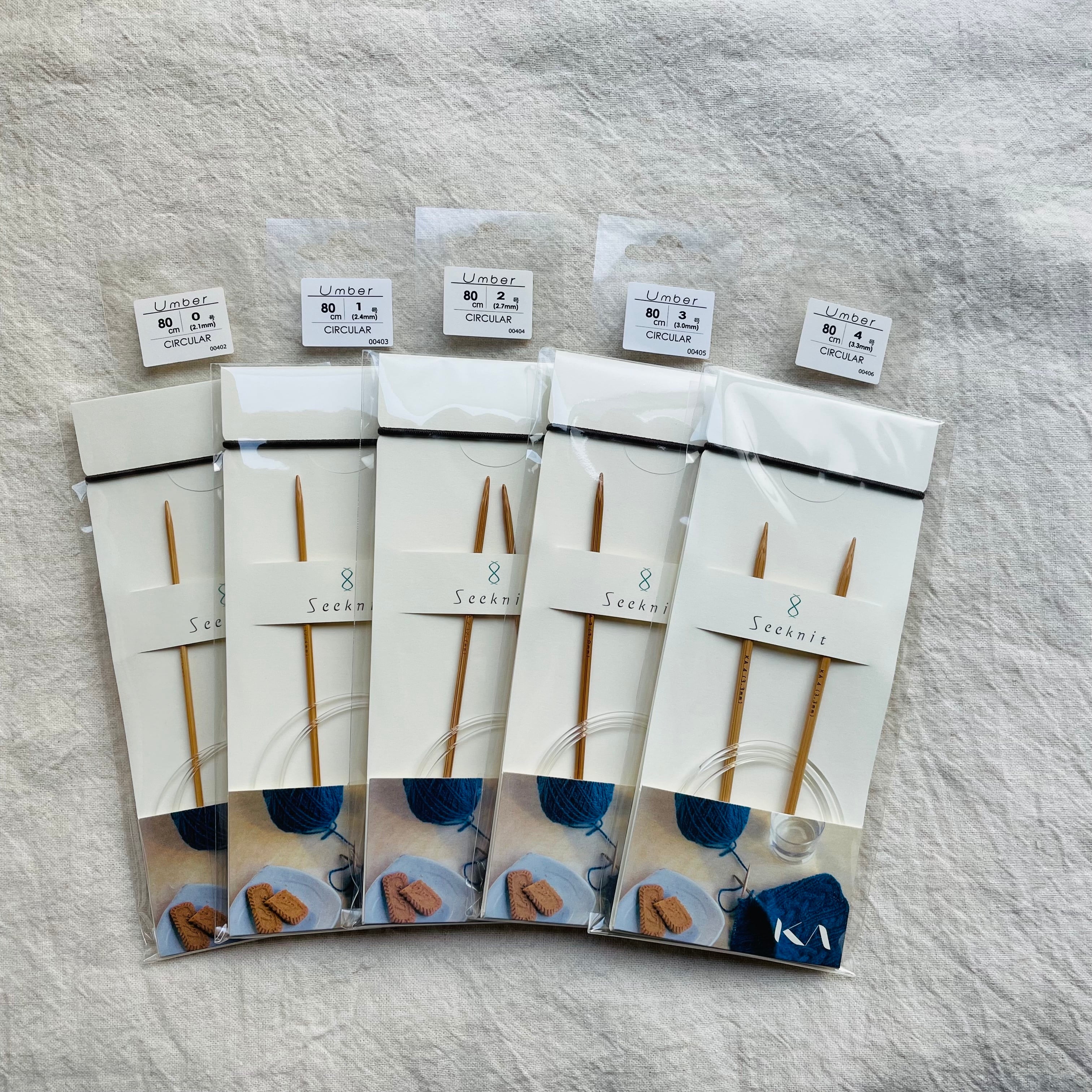 【中古】「非常に良い」日本素材図鑑・近畿編 Seeknit 近畿編針 80cm輪針(0、1、2、3、4号） | 木々kiki