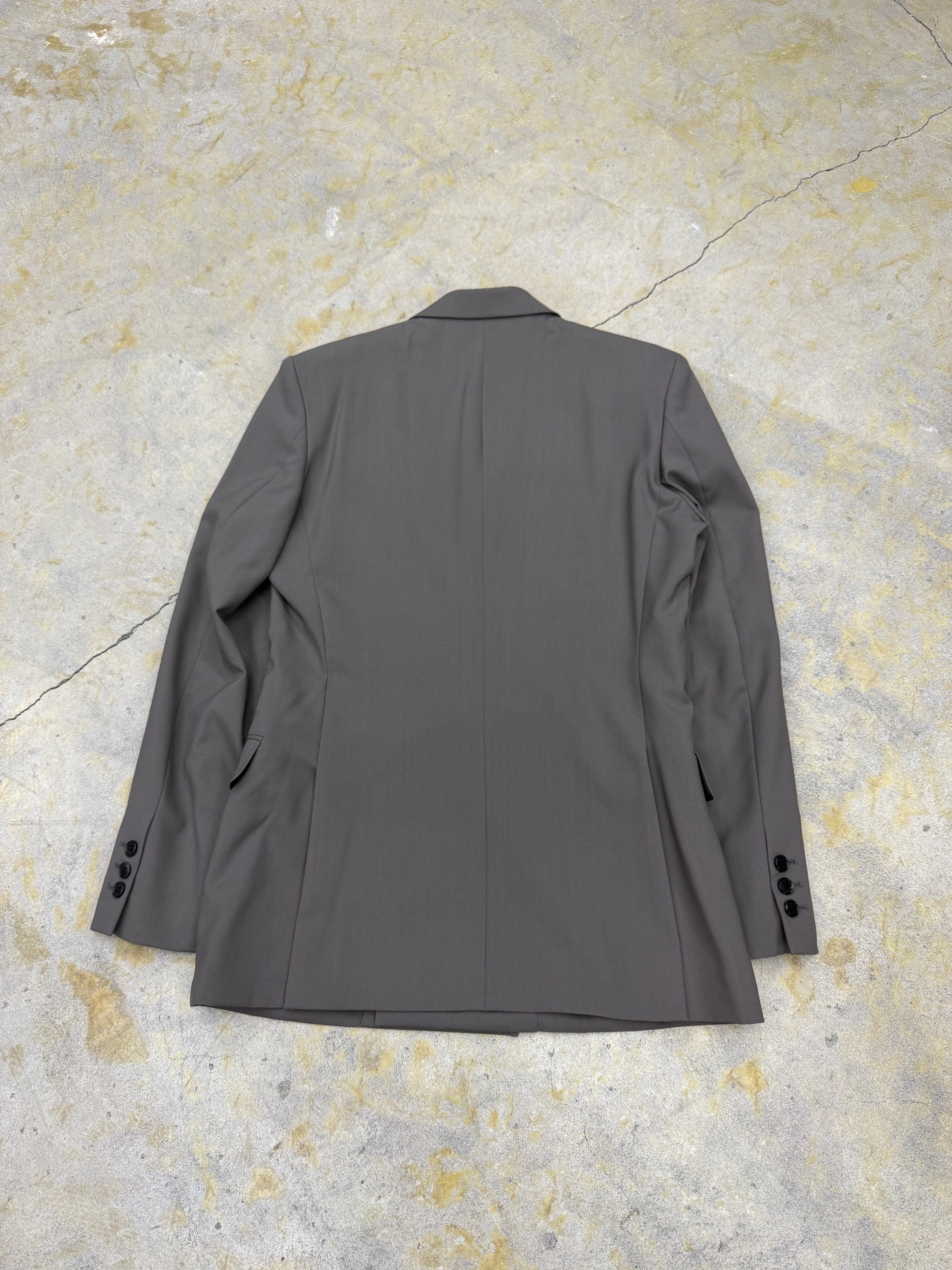LITTLEBIG | Wool Double Breasted Jacket | Grey | HOWDAY