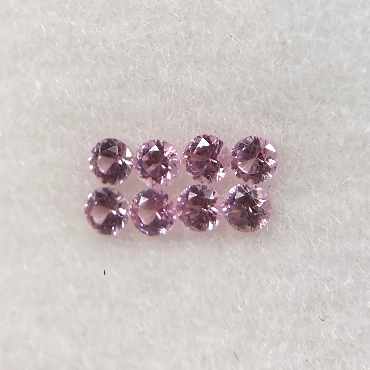 丸いスピネル メレセット ピンク系 約1.4mm r-0579