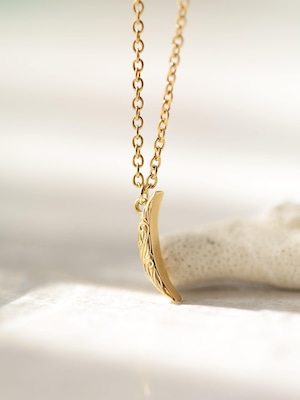 316L hawaiian crescent moon necklace  #n16