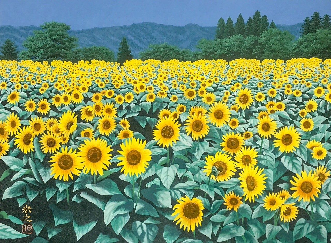 油絵 絵画 【楽園のひまわり畑】 ひまわり畑、ゴッホ、油彩、1888年。 : r/Art