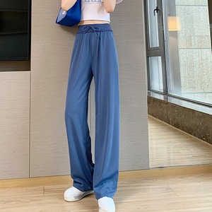 冷感タッチ セミワイド パンツ レディース 春夏 きれいめ 大人 かわいい ストリート系 カジュアル おしゃれ ハイウエスト リラックス 大人可愛い 大人女子