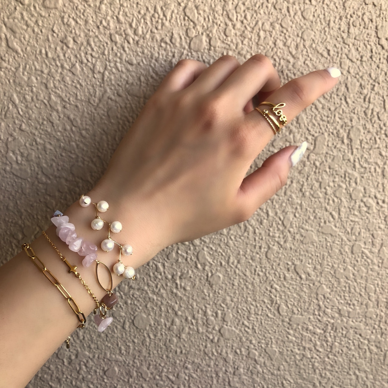 うねうね 淡水パール ブレスレット