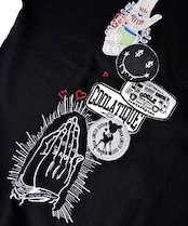 マルチエンブロイダリースパンコールスウェットシャツ (BLACK) CQ-47094