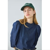 Oblada DENIM SHIRRING BLOUSE