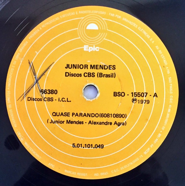 Junior Mendes『Quase Parando / Toque Tropical -7inch-』