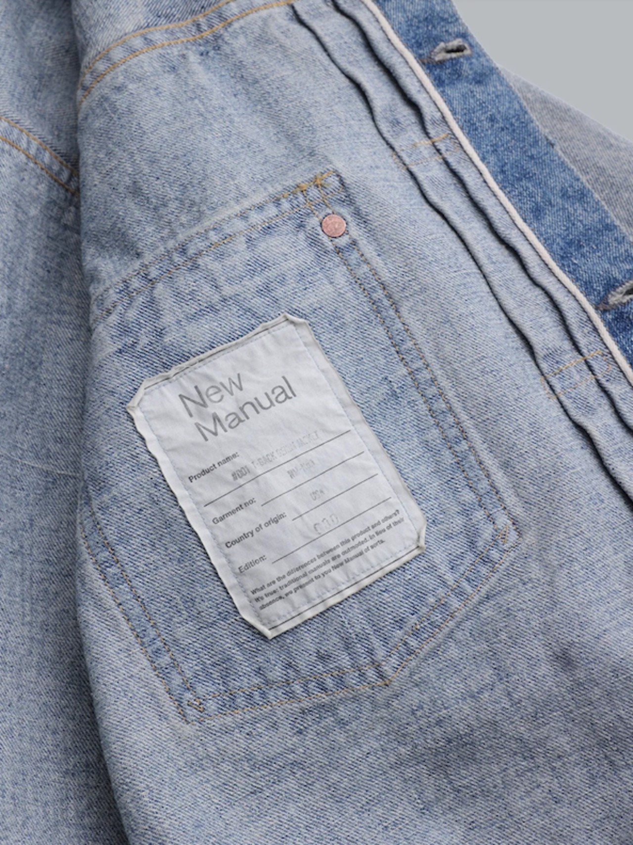 【New Manual】T-BACK DENIM JACKET